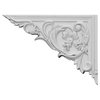 Ekena Millwork 8 5/8"W x 6 1/4"H x 5/8"D Flower Stair Bracket, Left SB08X06FL-L